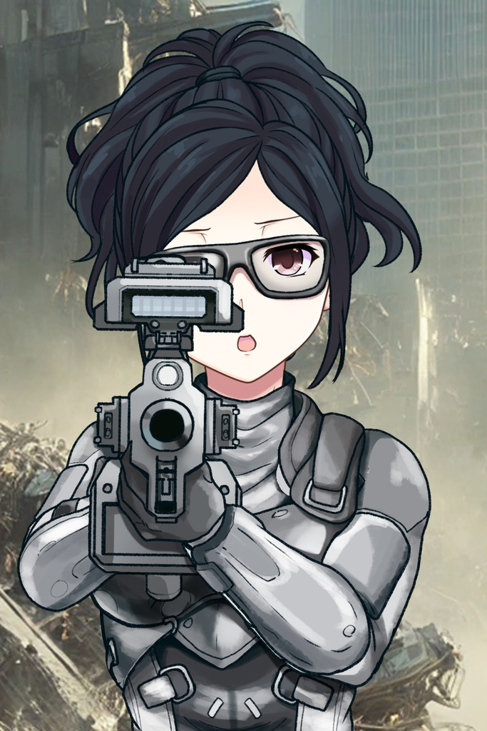 カレンちゃん+サンゴの防弾スーツ【別班の犬-3】斜め前アングル Diagonal front angle Karen is wearing Sango's Bulletproof Suit【Ground Self-Defense Force Special Intelligence Agency Invisible Force-3】