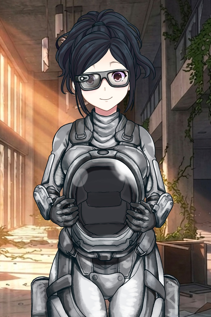 カレンちゃん+サンゴの防弾スーツ【別班の犬-3】斜め前アングル Diagonal front angle Karen is wearing Sango's Bulletproof Suit【Ground Self-Defense Force Special Intelligence Agency Invisible Force-3】