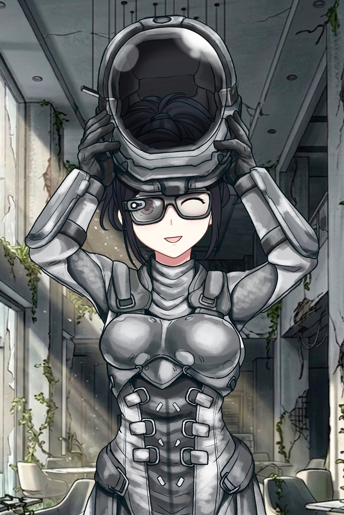 カレンちゃん+サンゴの防弾スーツ【別班の犬-3】斜め前アングル Diagonal front angle Karen is wearing Sango's Bulletproof Suit【Ground Self-Defense Force Special Intelligence Agency Invisible Force-3】