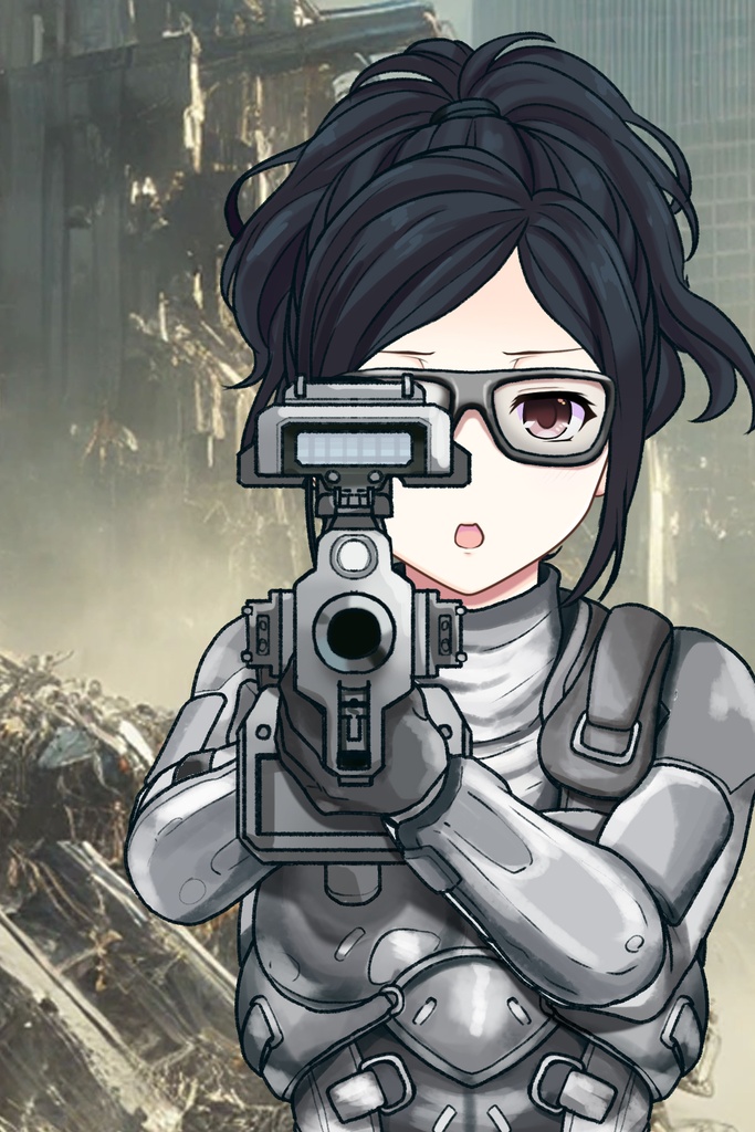 カレンちゃん+サンゴの防弾スーツ【別班の犬-4】斜め前アングル Diagonal front angle Karen is wearing Sango's Bulletproof Suit【Ground Self-Defense Force Special Intelligence Agency Invisible Force-4】