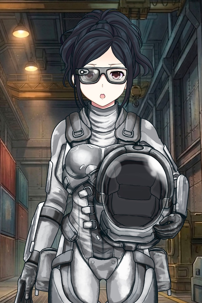 カレンちゃん+サンゴの防弾スーツ【別班の犬-4】斜め前アングル Diagonal front angle Karen is wearing Sango's Bulletproof Suit【Ground Self-Defense Force Special Intelligence Agency Invisible Force-4】