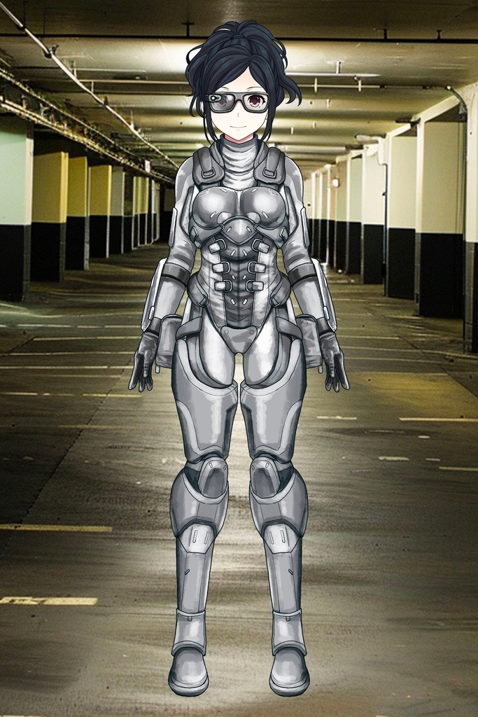 カレンちゃん+サンゴの防弾スーツ【別班の犬-4】斜め前アングル Diagonal front angle Karen is wearing Sango's Bulletproof Suit【Ground Self-Defense Force Special Intelligence Agency Invisible Force-4】