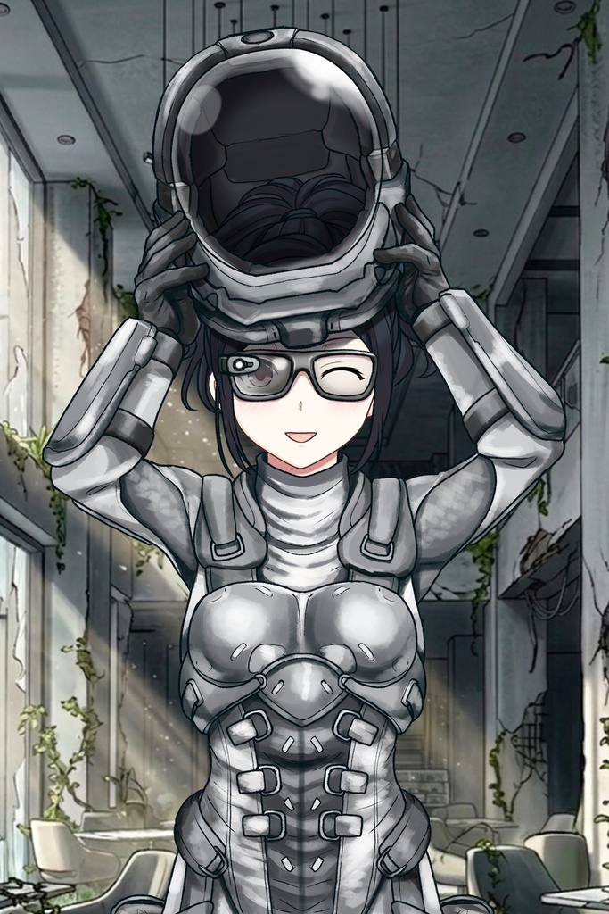 カレンちゃん+サンゴの防弾スーツ【別班の犬-4】斜め前アングル Diagonal front angle Karen is wearing Sango's Bulletproof Suit【Ground Self-Defense Force Special Intelligence Agency Invisible Force-4】
