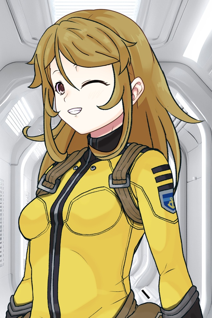 カレンちゃん+森雪のパイロットスーツ【宇宙戦艦ヤマト2199-1】斜め前アングル Diagonal front angle Karen is wearing Yuki Mori's Pilot Suit【Space Battleship Yamato 2199-1】