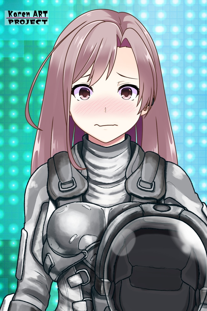 カレンちゃん+別班の犬の防弾スーツ(Karen Hair Version)【別班の犬-4】斜め前アングル Diagonal front angle Karen is wearing Comic's Bulletproof Suit【Ground Self-Defense Force Special Intelligence Agency Invisible Force-4】