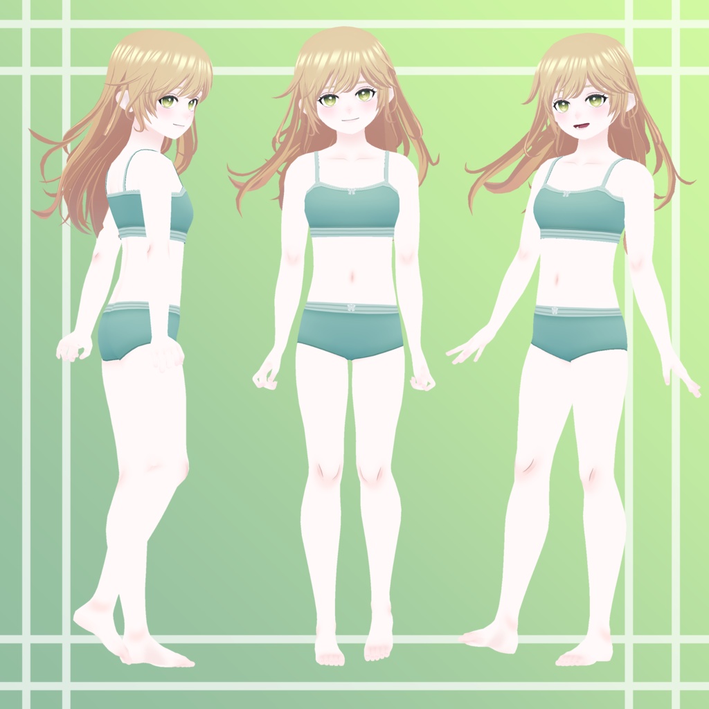 オリジナル3Dモデル「芽依-メイ-」