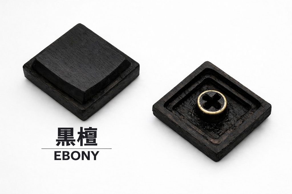 17mmピッチ木製キーキャップ(LAK風)5個セット