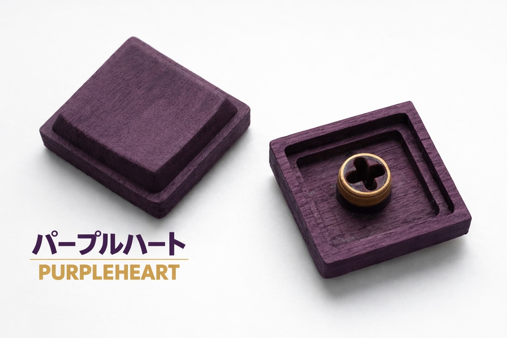 17mmピッチ木製キーキャップ(LAK風)5個セット