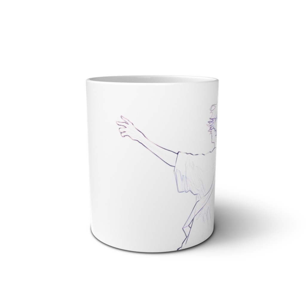 手伸ばし沢ぽわマグカップ