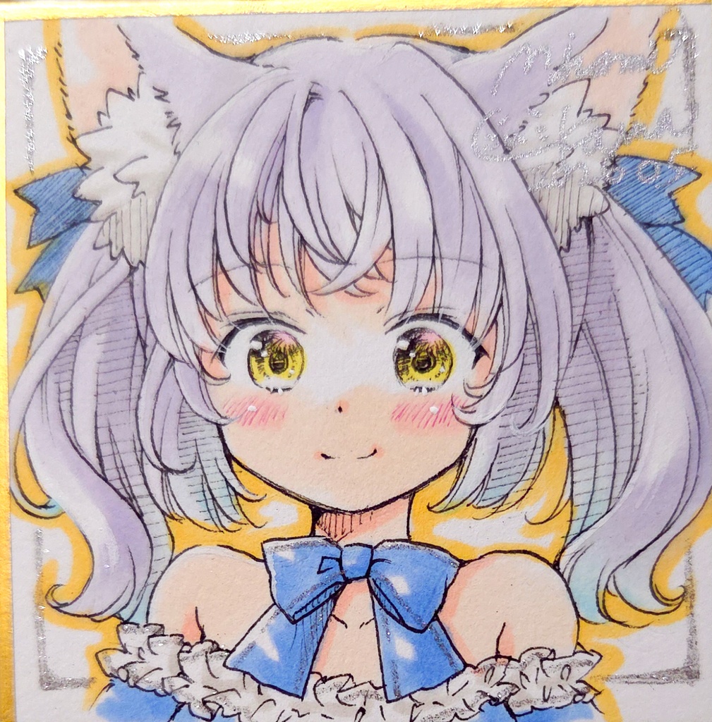 うさぎちゃん🐰&猫ちゃん🐱直筆イラスト