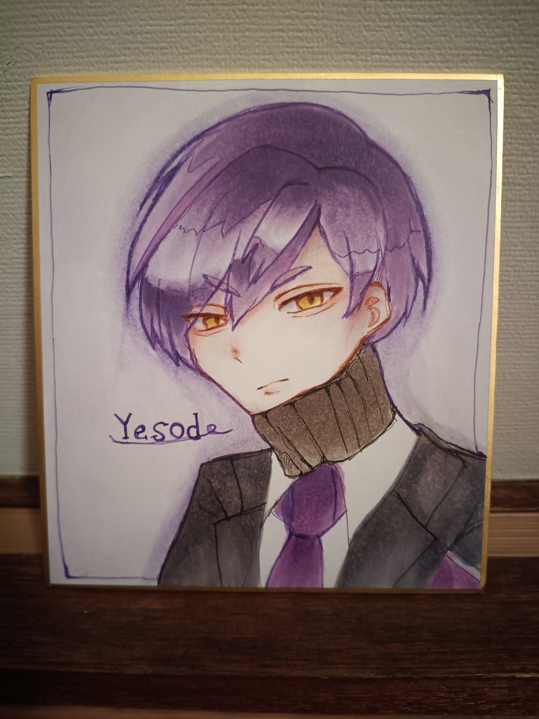 LobotomyCorporation イェソド 手描き色紙