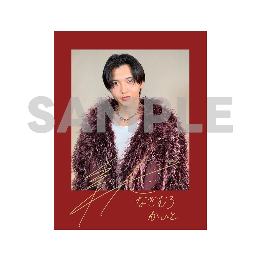 『なぎむろ』チェキ風カード vol.1（レッド）