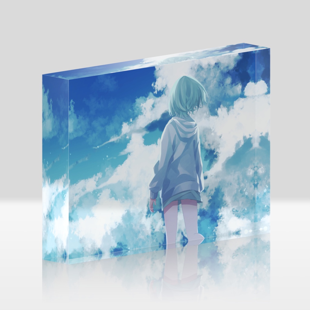 夏空 アクリルブロック