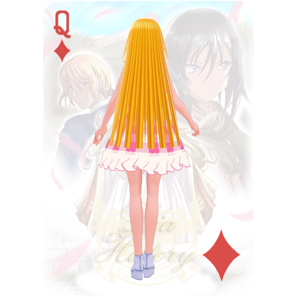 ピンクギンガムフリルエプロンワンピース【リフルシャッフル復刻版シリーズ】