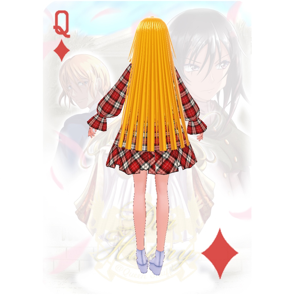 マドラスチェックのフリルシャツワンピース(1レイヤー仕様)【リフルシャッフル復刻版シリーズ】