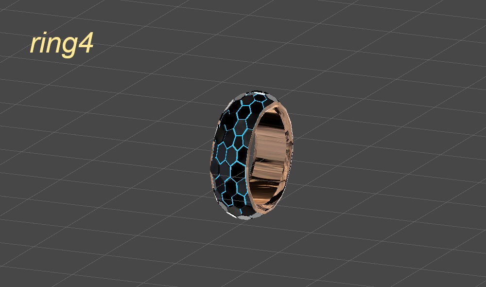 【VRC想定3dモデル】デザインリング