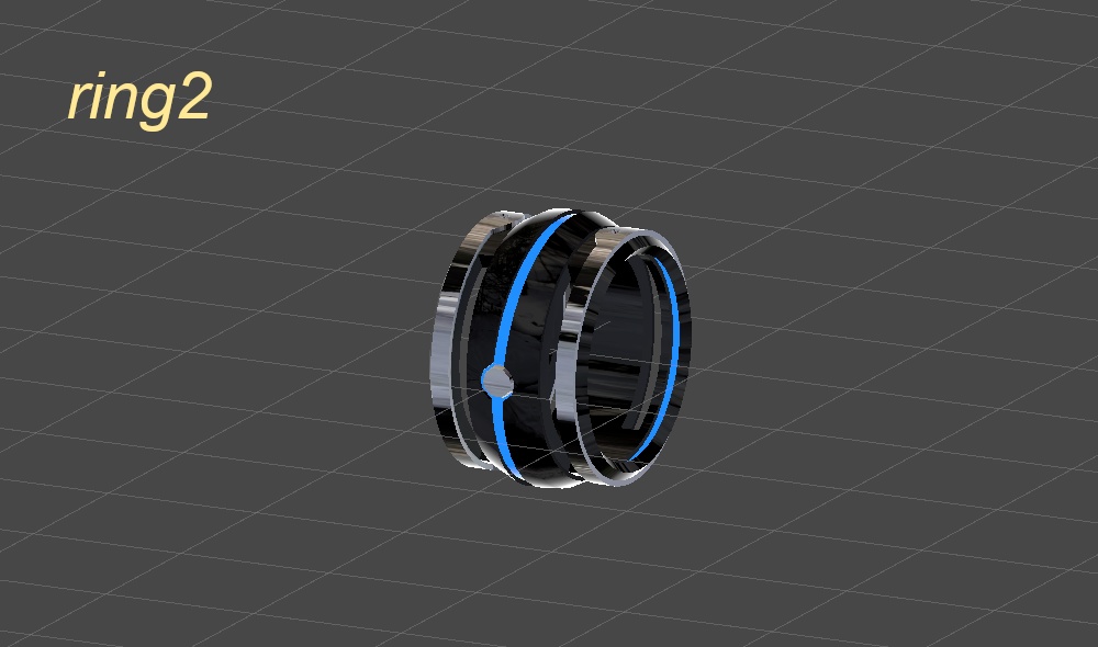 【VRC想定3dモデル】デザインリング