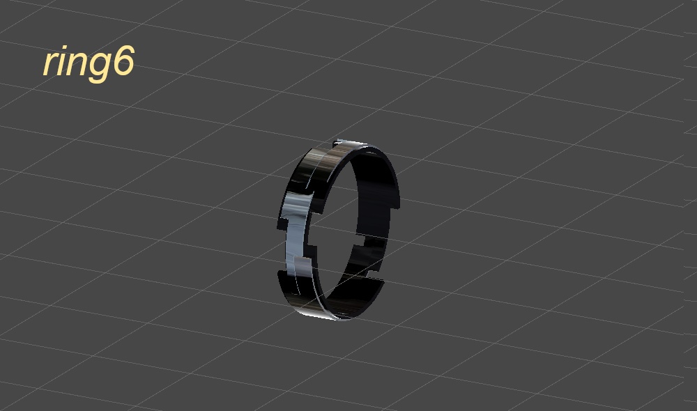 【VRC想定3dモデル】デザインリング