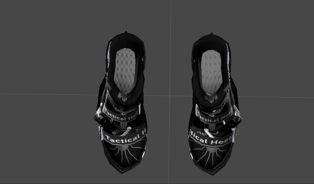【VRC想定3Dモデル】タクティカル ヒールシューズ