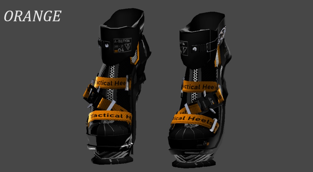 【VRC想定3Dモデル】タクティカル ヒールシューズ
