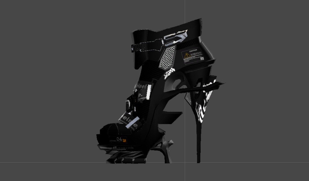 【VRC想定3Dモデル】タクティカル ヒールシューズ