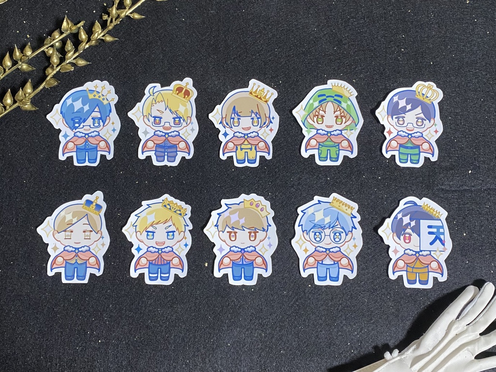 【d!】王様風ステッカー※再掲載