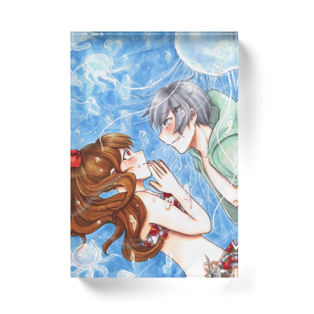 渦中のクラゲ/アクリルブロック