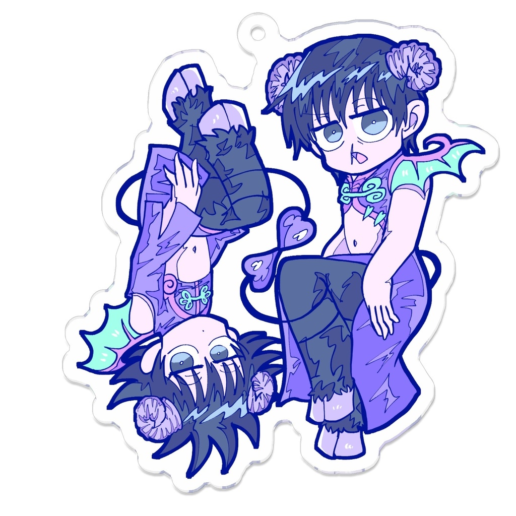 中華山羊角悪魔と～めぐアクキー