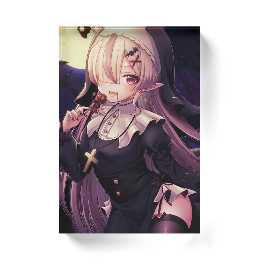 黒魔ゆりハロウィンアクリルブロック