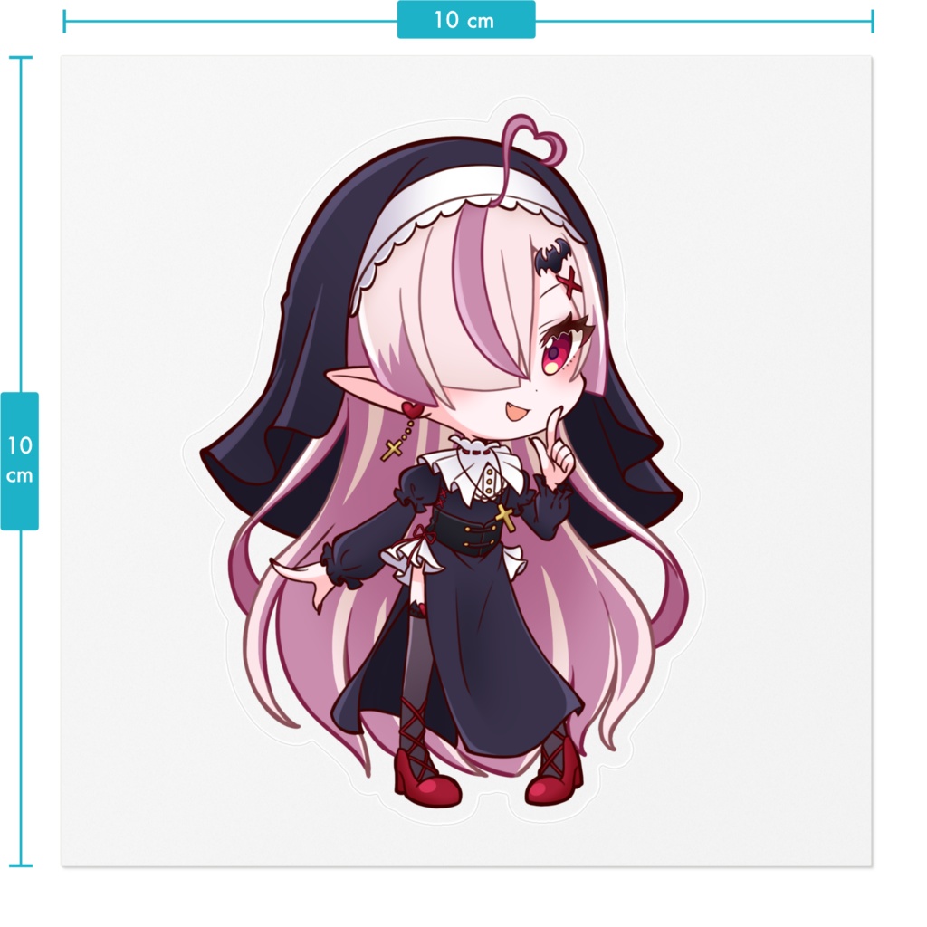 黒魔ゆりハロウィンSDクリアステッカー