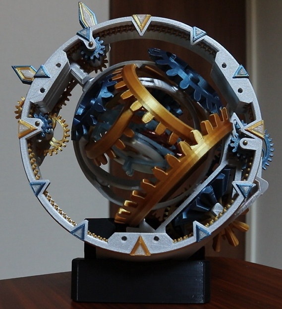 ジャイロトゥールビヨン置時計【物販】/ Gyro tourbillon clock【Finished product】