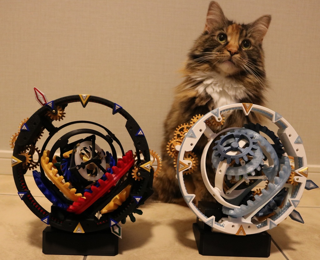 ジャイロトゥールビヨン置時計【物販】/ Gyro tourbillon clock【Finished product】