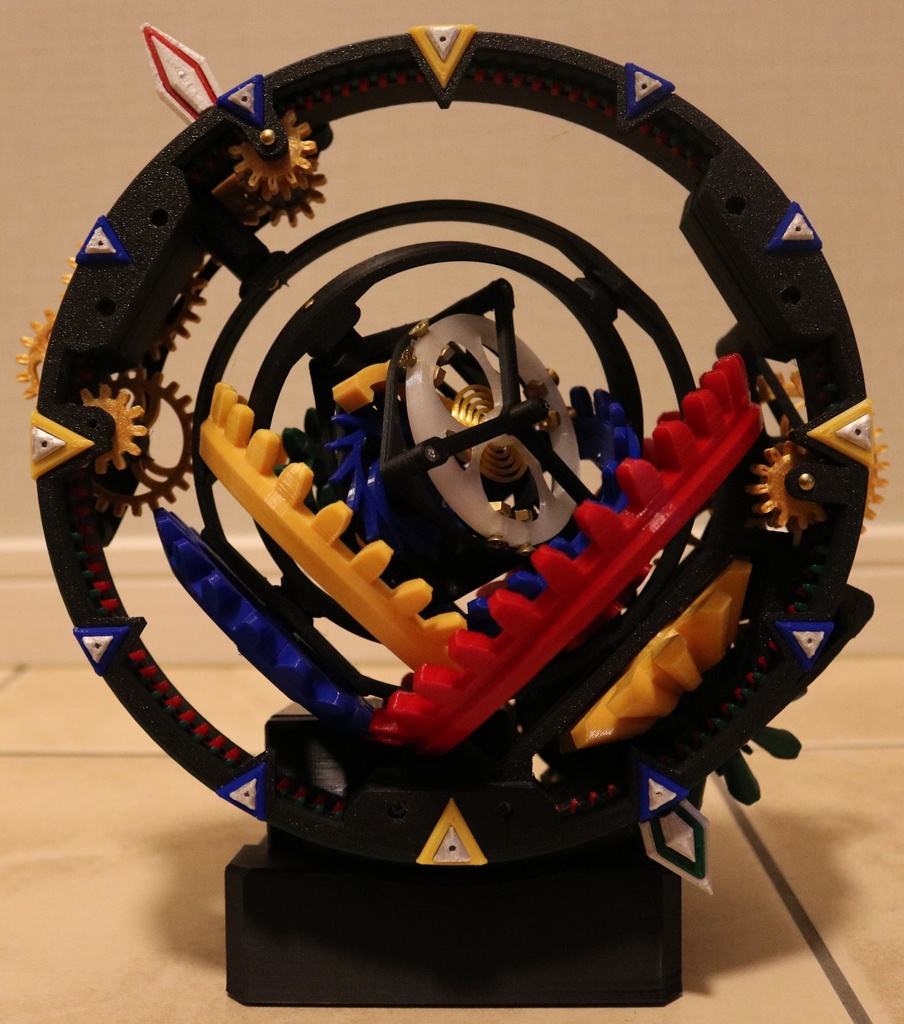 ジャイロトゥールビヨン置時計【物販】/ Gyro tourbillon clock【Finished product】