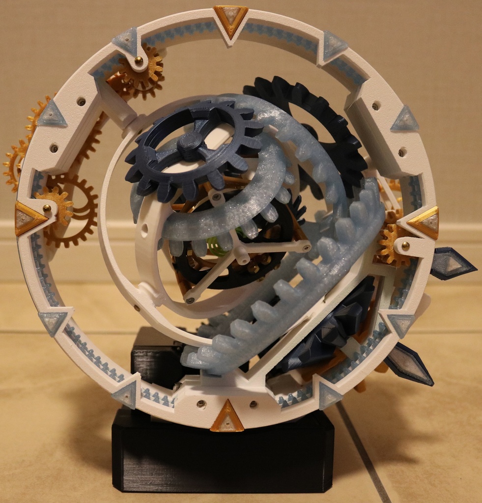 ジャイロトゥールビヨン置時計【物販】/ Gyro tourbillon clock【Finished product】