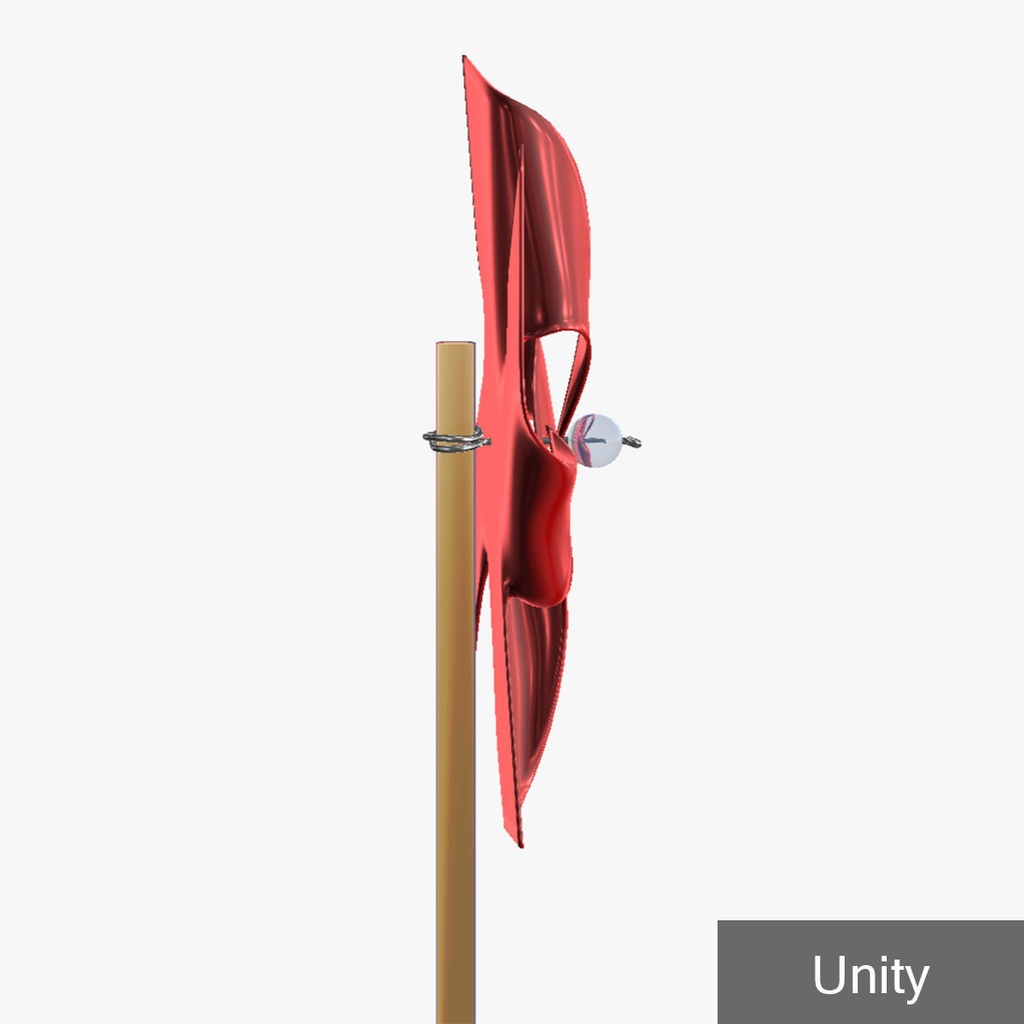 【無料/投げ銭】メタル風車v3.0 pinwheel (Blender, Unreal Engine, Unity)