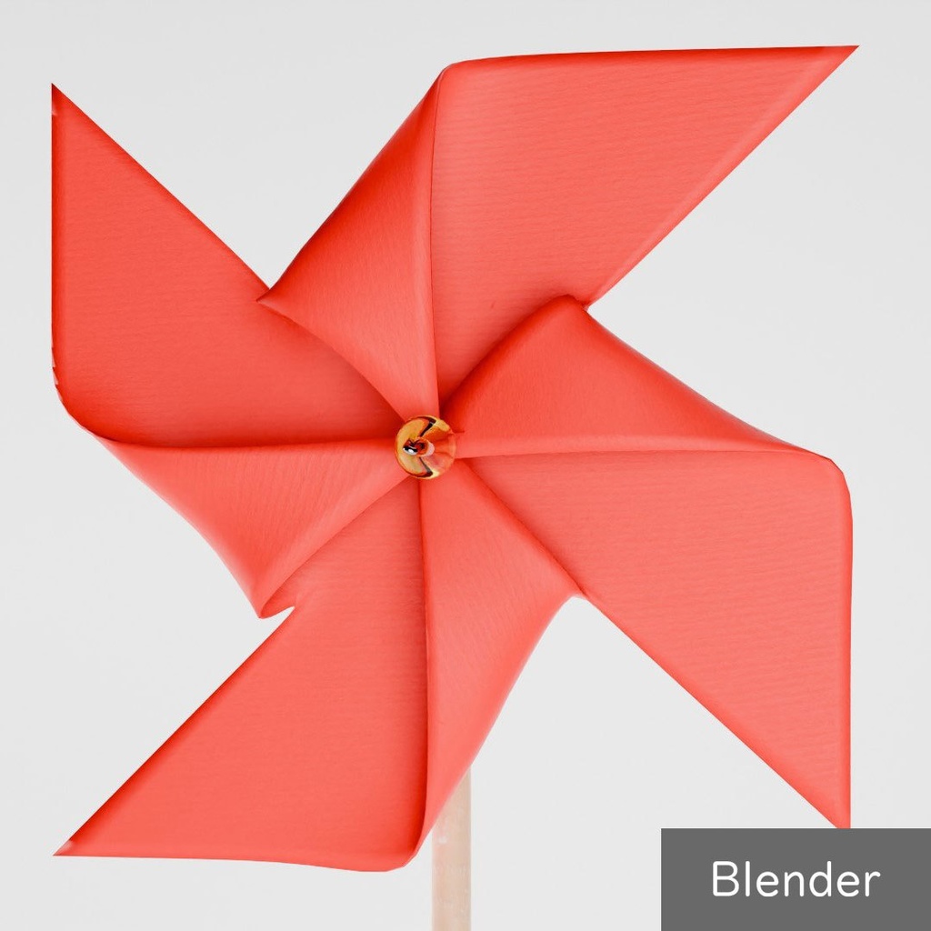 【無料/投げ銭】メタル風車v3.0 pinwheel (Blender, Unreal Engine, Unity)
