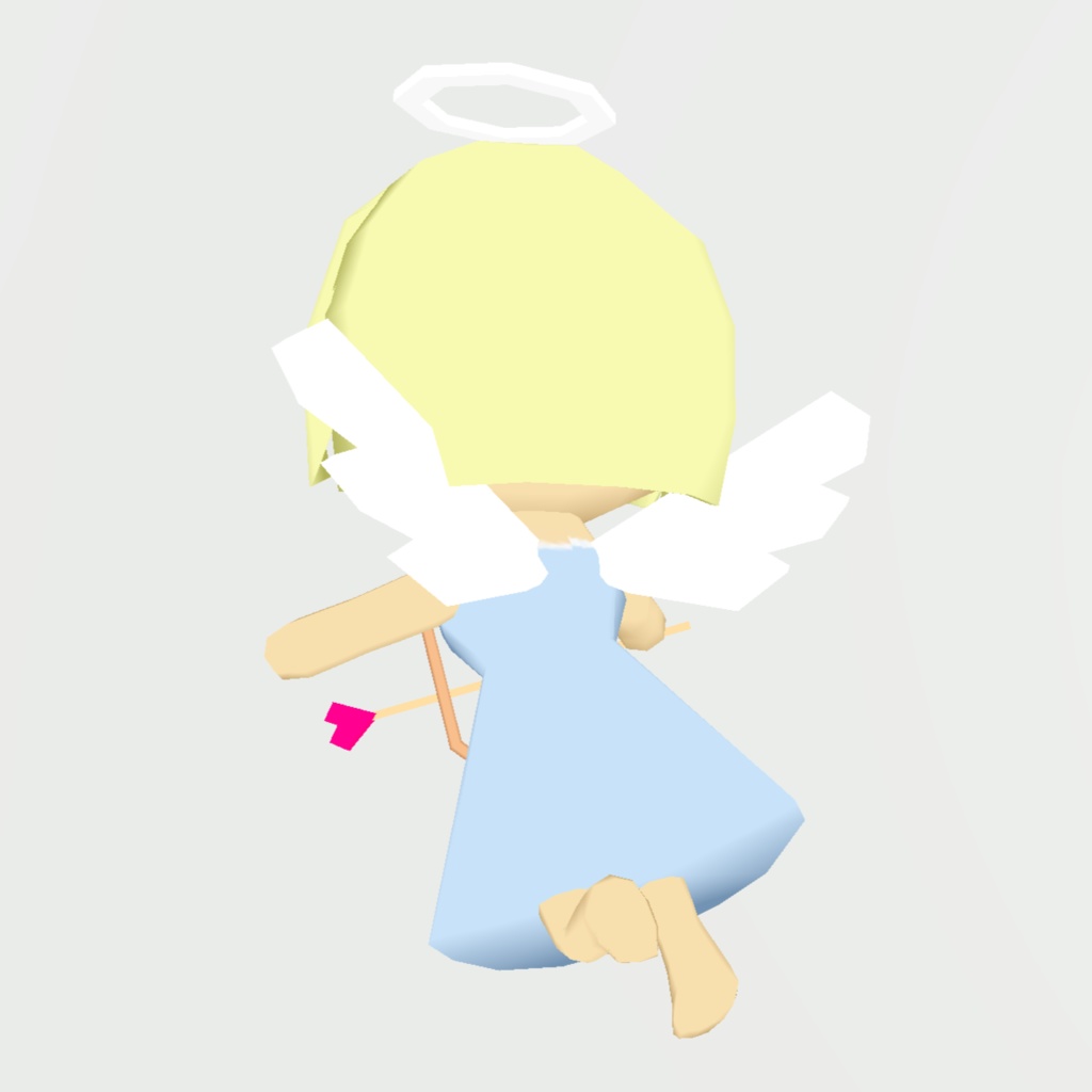 【VRC想定/Quest版あり】ローポリ・追従型キューピッド