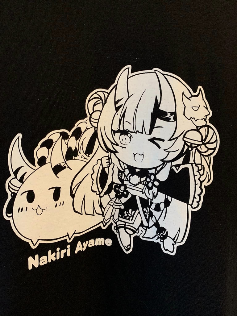 【非公式】ホロライブ HOLOLIVE 同人Tシャツ 百鬼あやめ ちびver