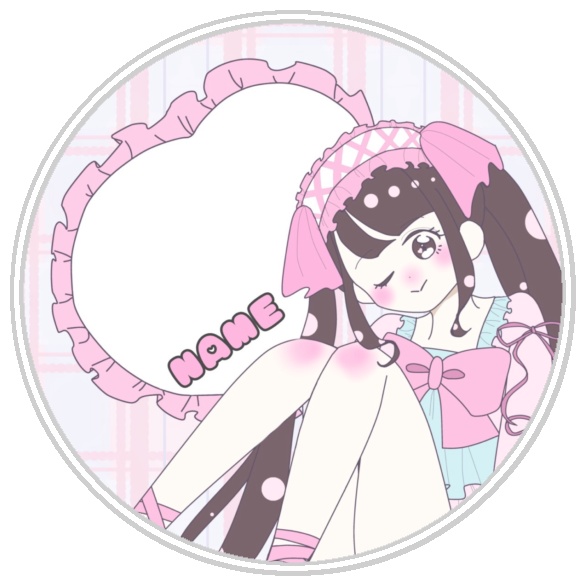 お名前缶バッジ