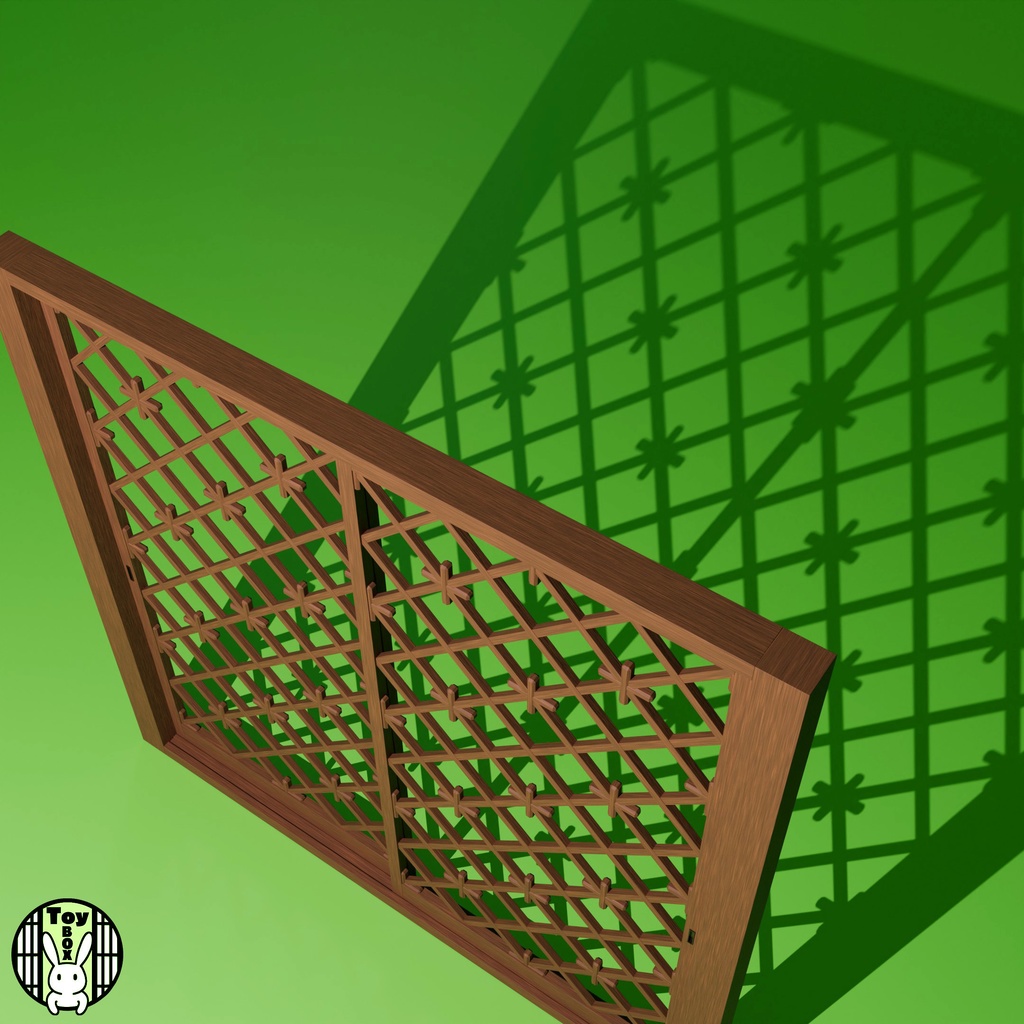 格子戸・菱とんぼ組