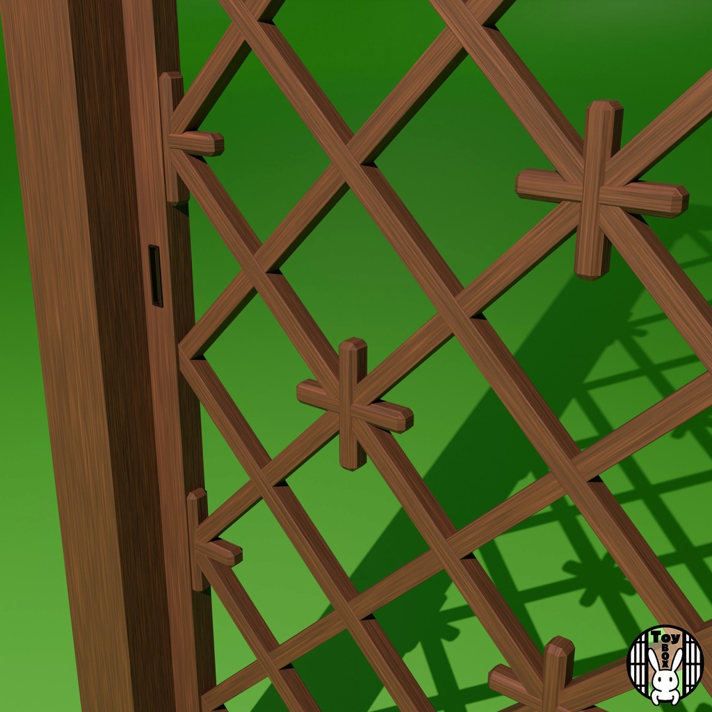 格子戸・菱とんぼ組