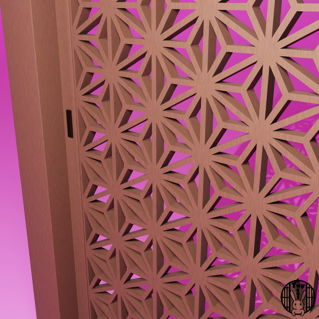 格子戸・麻の葉組