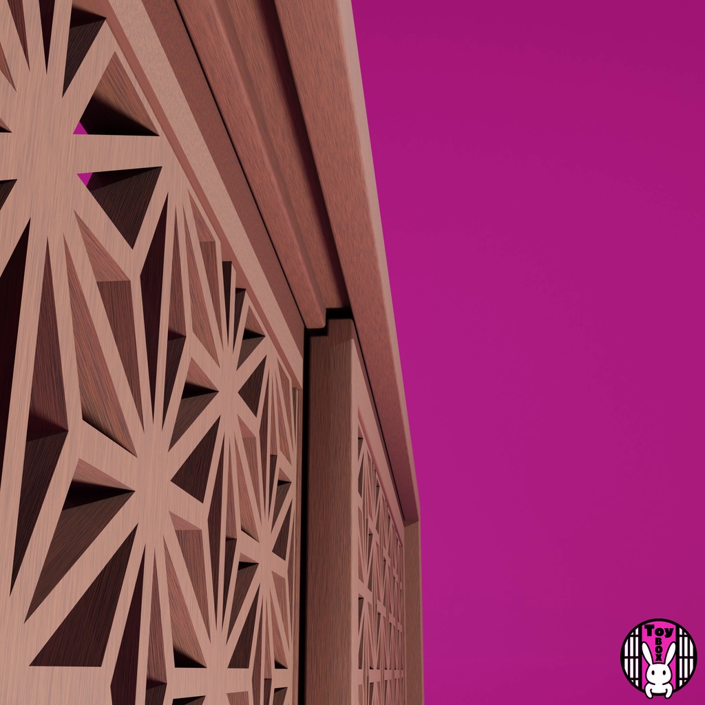 格子戸・麻の葉組