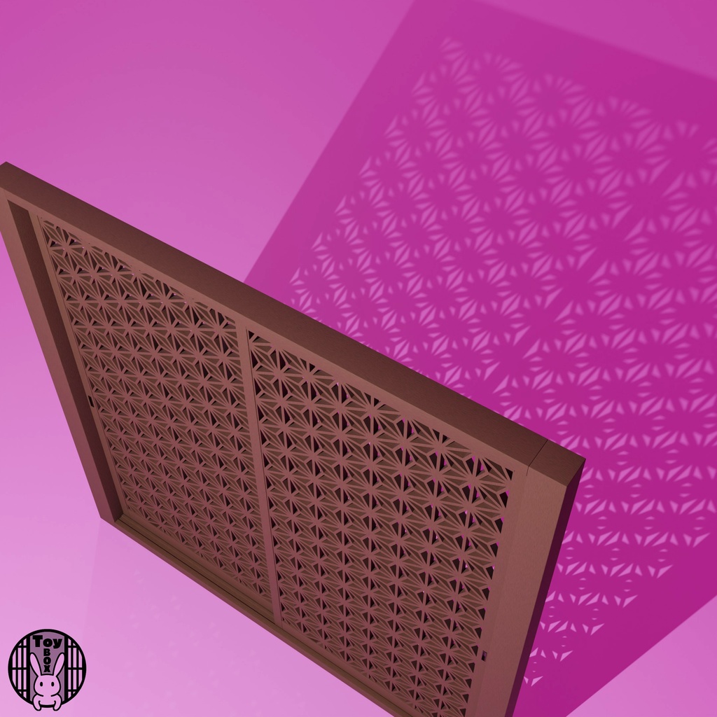 格子戸・麻の葉組