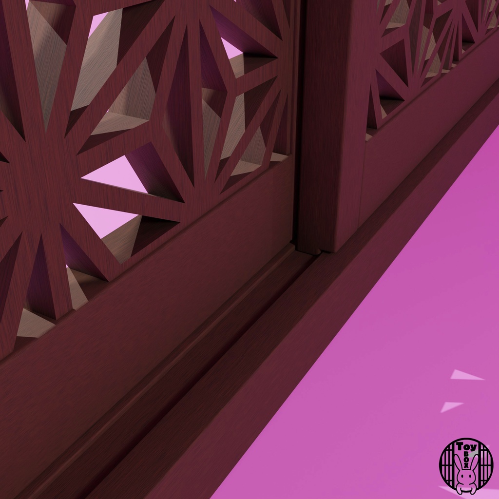 格子戸・麻の葉組