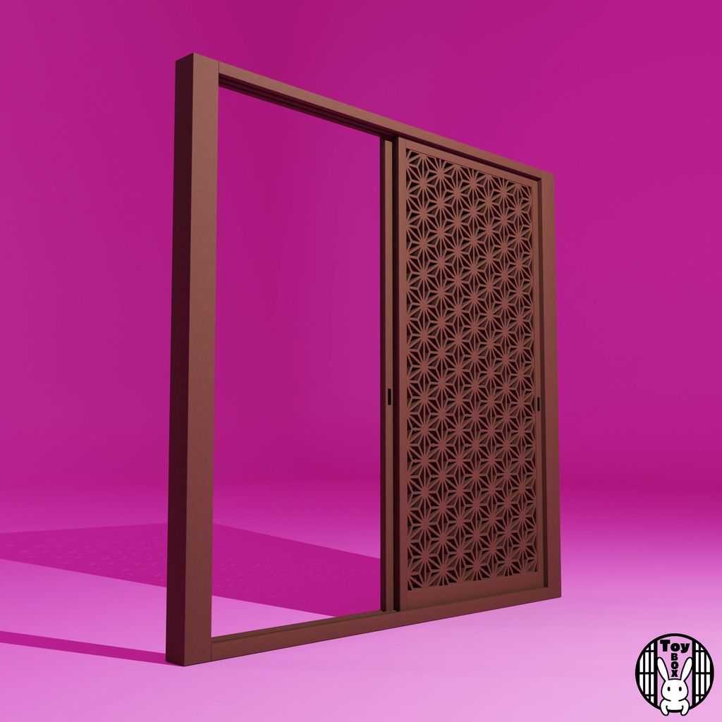 格子戸・麻の葉組