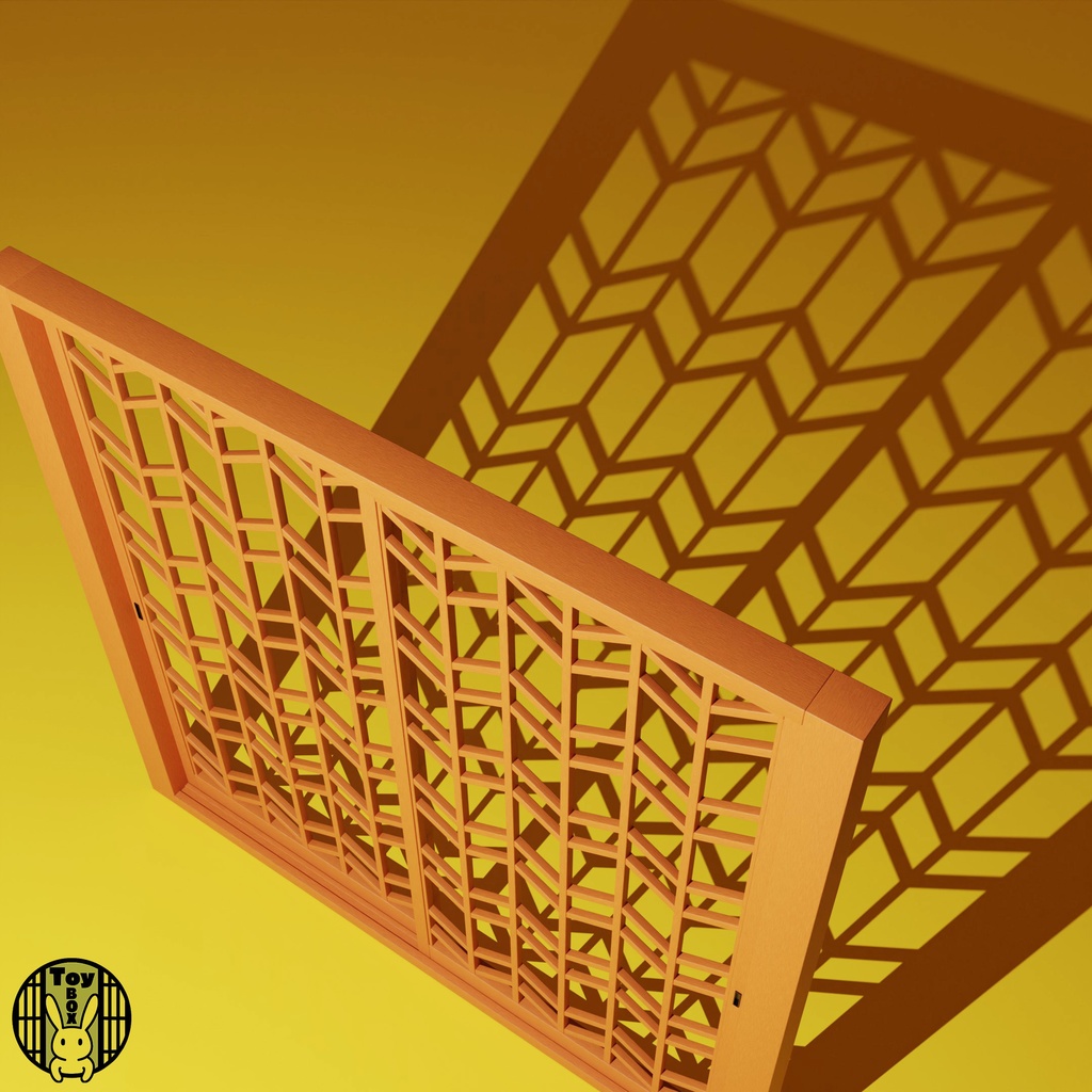 格子戸・矢羽組