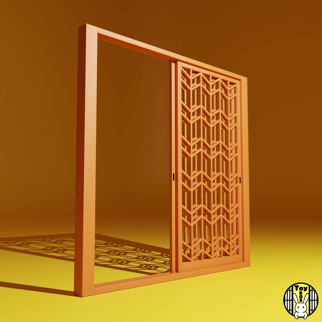 格子戸・矢羽組