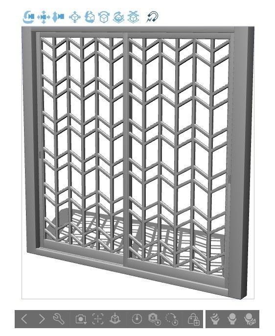 格子戸・矢羽組