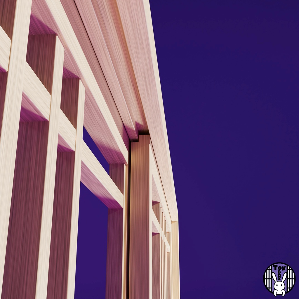 格子戸・横組み扇